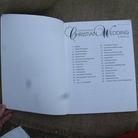 Contemporary Christian Wedding Songbook piano vocal guitar - Picture 4 of 13